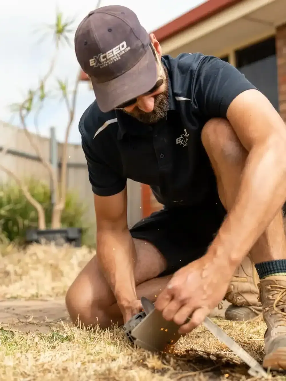 A Mile End plumber at work on a job